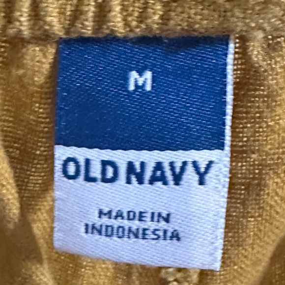 Women's High Waisted Linen Blend Pants - Size M - Gold - LIKE NEW - Picture 9 of 11